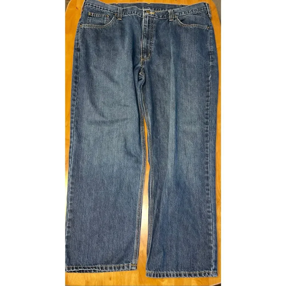 CARHARTT RELAXED FIT GENTLY USED DENIM JEANS SIZE‎ 42 X 30